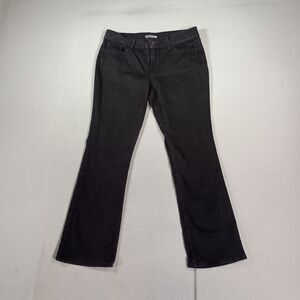 LEE Riders Womens Mid Rise Bootcut Jeans Size 14 Black Country Western Cowgirl